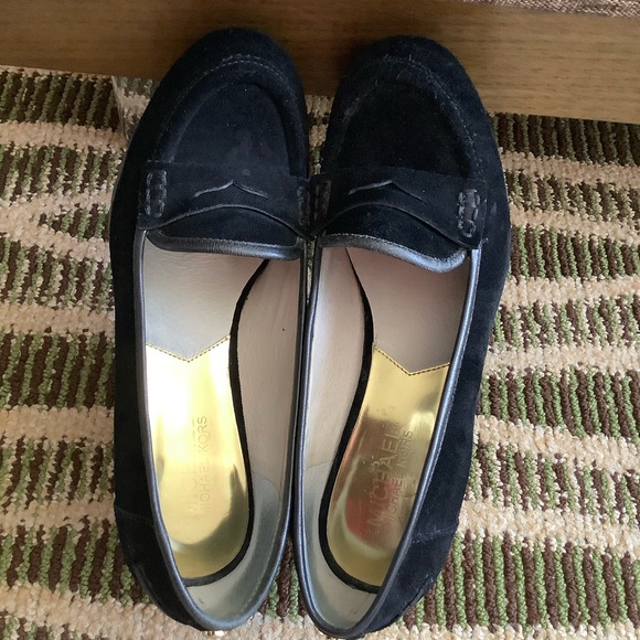 MICHAEL MICHAEL KORS Black Rory Loafer Wedge Pumps Size 7.5M EUC - Picture 3 of 11